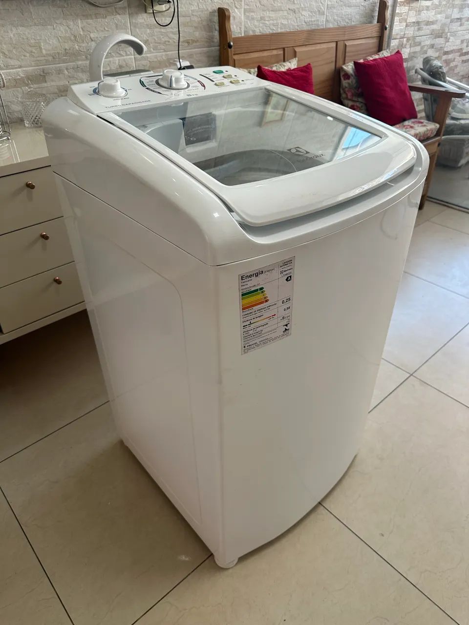 Lavadora roupa Electrolux 8 Kilos 220v , aceito cartão. - Foto 3