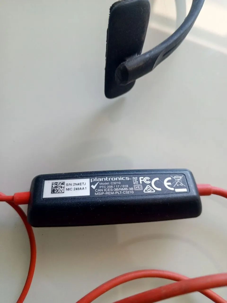 Headset plantronics modelo c3210  funcionando perfeitamente  - Foto 3