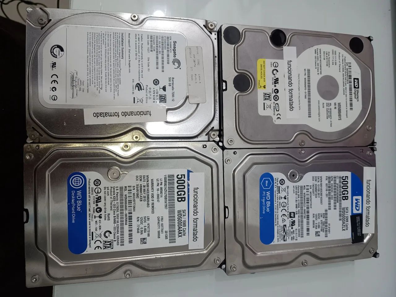 HDs SATA 500GB e 1TB Funcionando e Formatados | Seagate e WD - Foto 2