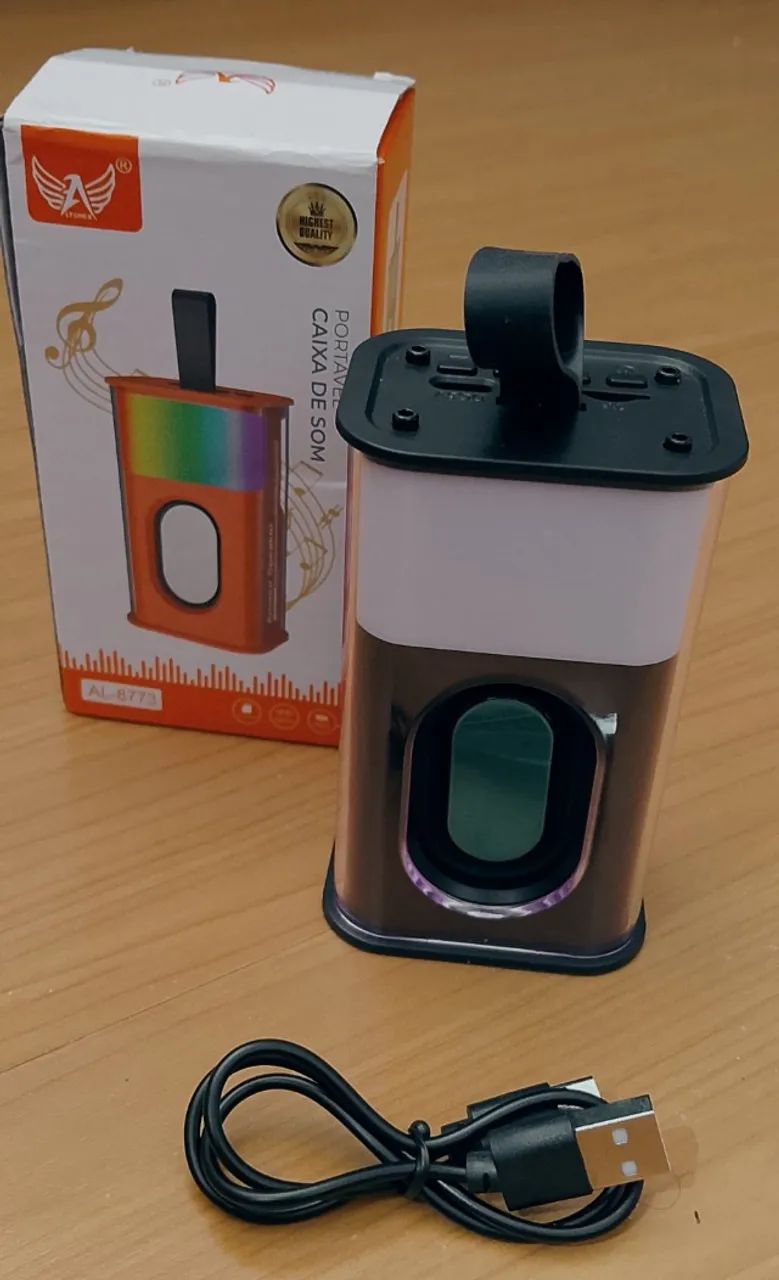 CAIXINHA DE SOM BLUETOOTH LED RGB - Foto 5