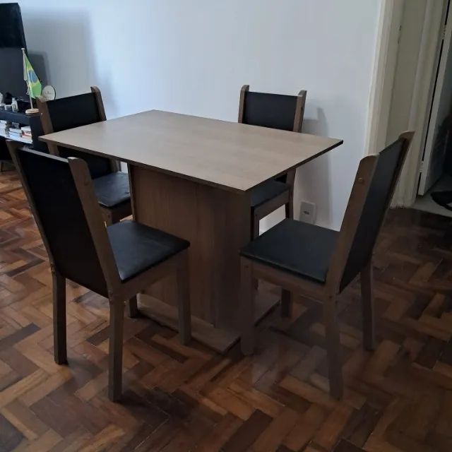 Conjunto Mesa de Jantar MDF com 4 Cadeiras - Foto 3