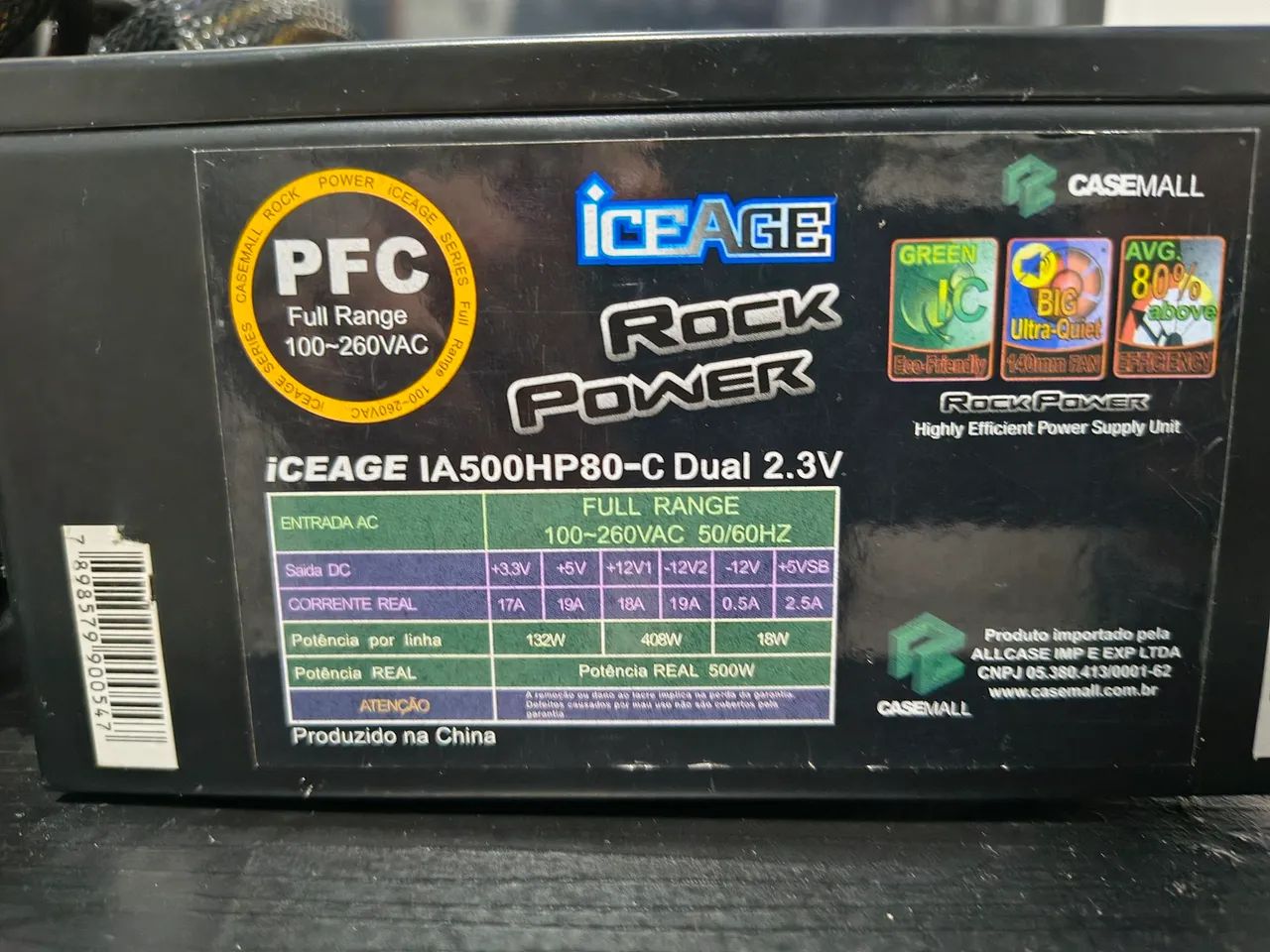 Fonte IceAge 500W 
