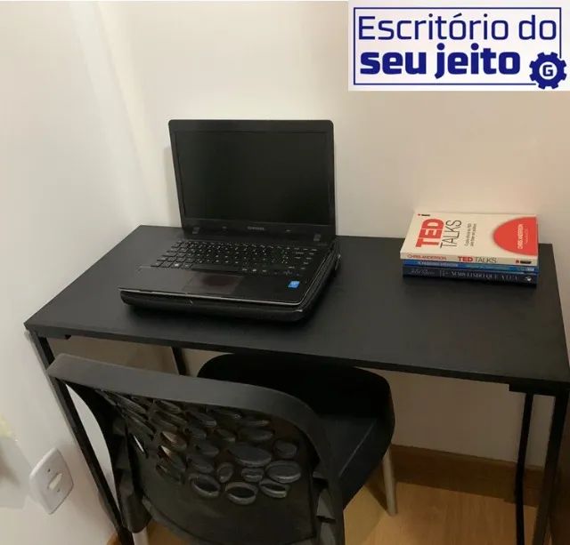 Mesa de Escritório NOVA Estilo Industrial Multiuso para Notebook Computador Estudo Birô - Foto 5