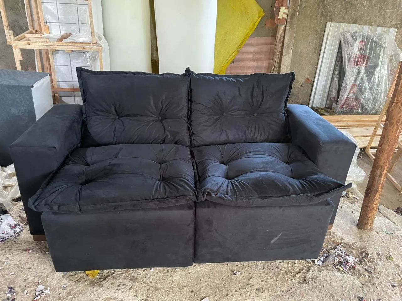 Sofá retrátil 1.80m várias cores + 2 poltronas / pague na entrega  - Foto 2