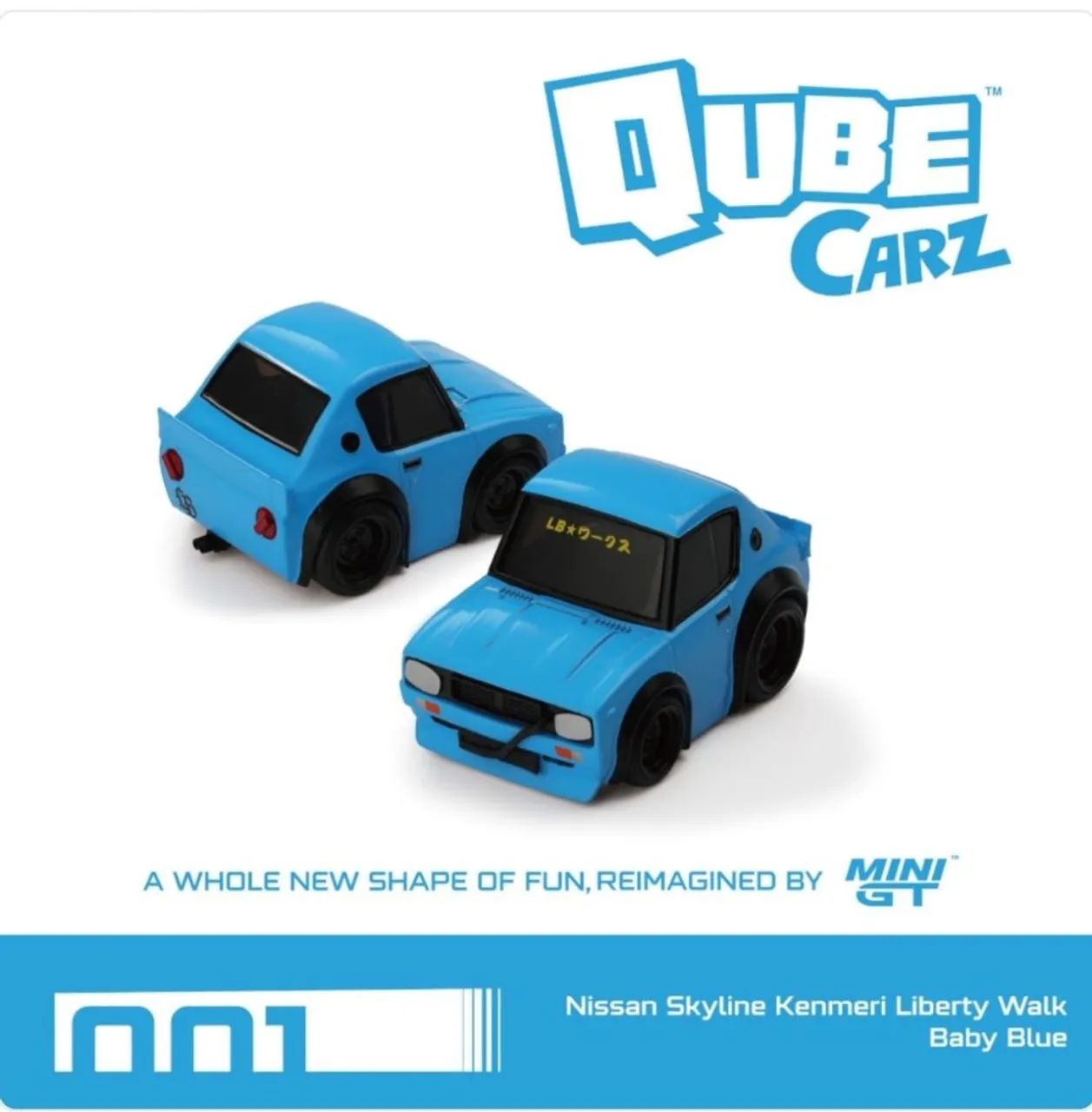 MINI GT Tooned Qube Carz 001 Nissan Skyline Kenmeri (Lacrada