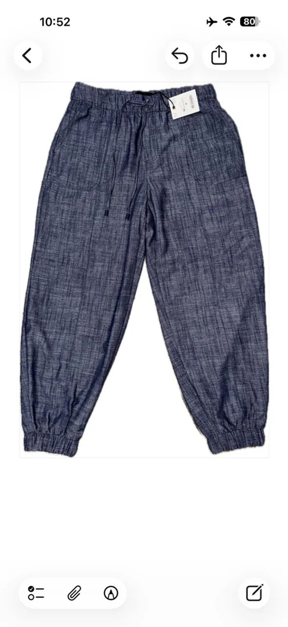 Calça Jogger com Punho da Zara