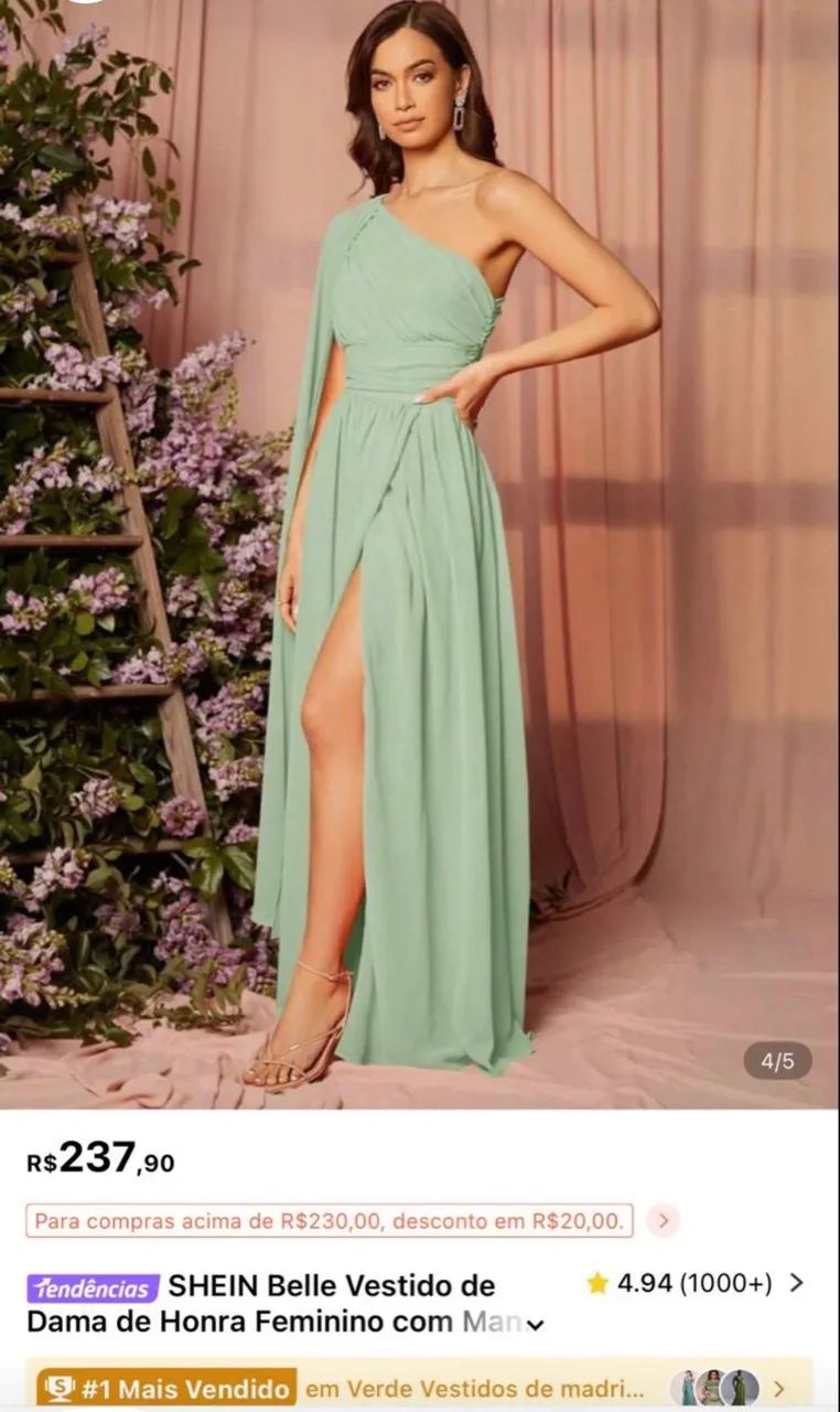 Vestido verde madrinha  - Foto 3