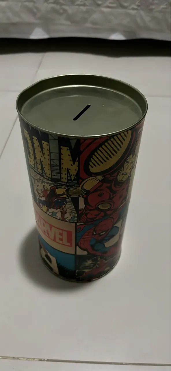 Cofre de Moedas em Lata Marvel Comics Piticas Original / Porta Objetos - Foto 4