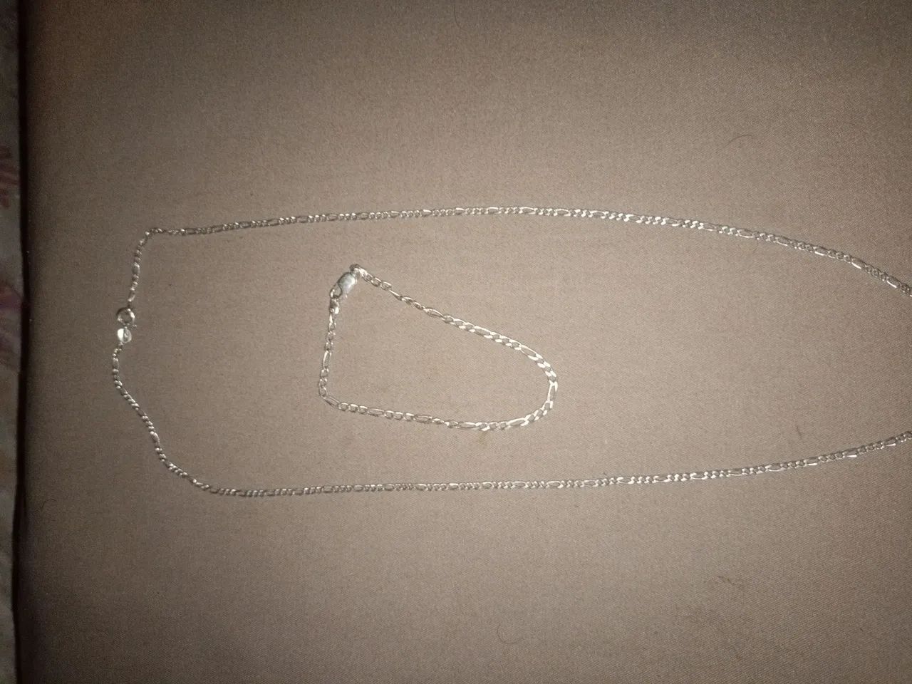 Conjunto de prata 925, corrente e pulseira  - Foto 3