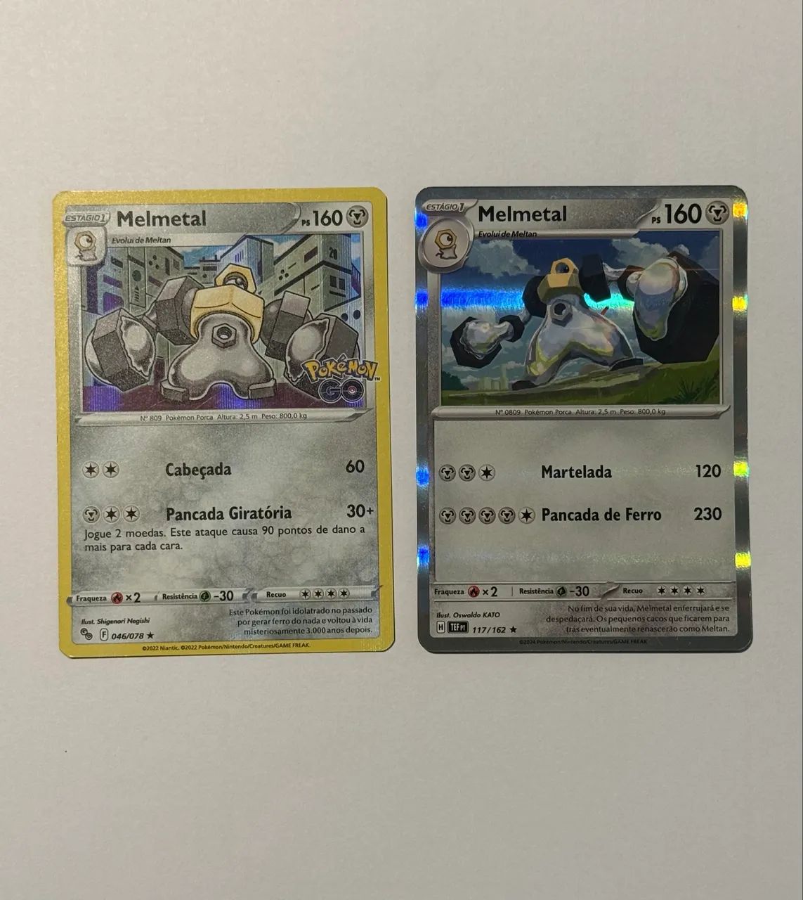Cartas Pokémon cadeia de evolução MELMETAL com moedas - Foto 4