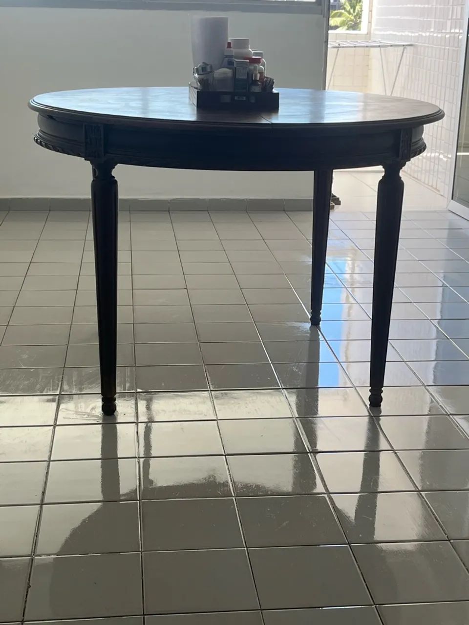 Mesa antiga Madeira maciça  - Foto 3