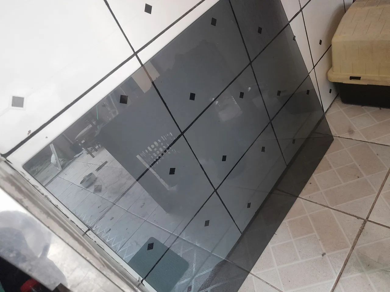 Vidro de mesa fume