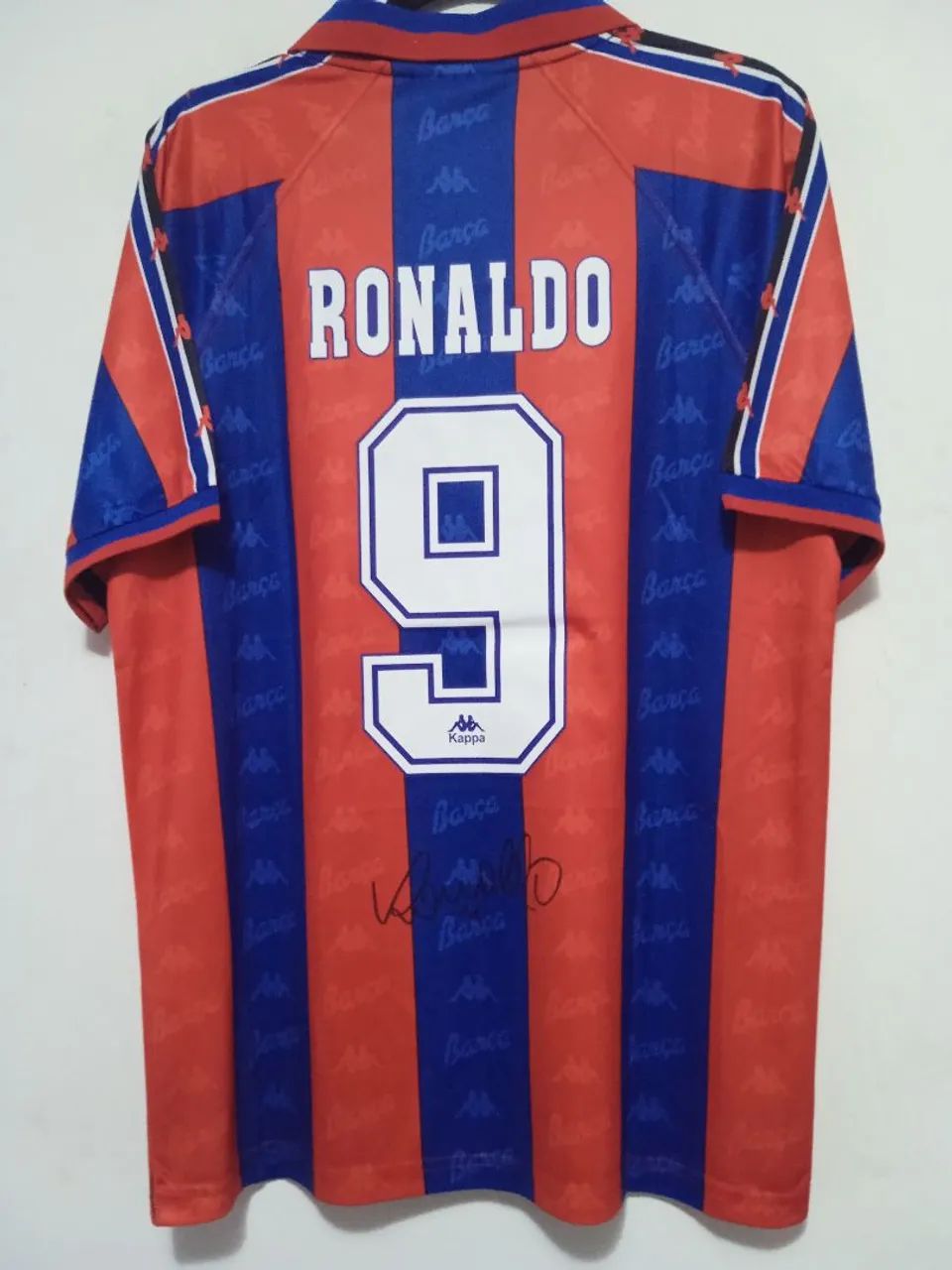 Camisa Barcelona 1996 / 1997 #9 Ronaldo Autografada Certificada