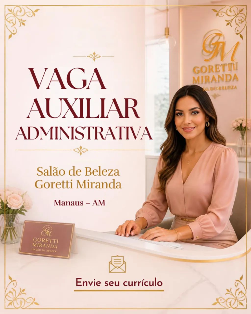 VAGA: AUXILIAR ADMINISTRATIVA