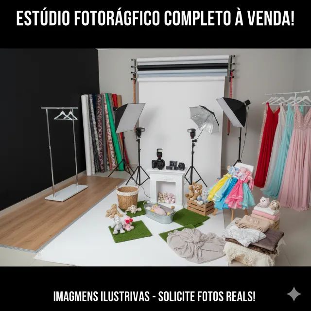 Estúdio Fotografico Completo Profissional-Preço de Ocasião!  (Motivo Mudança)