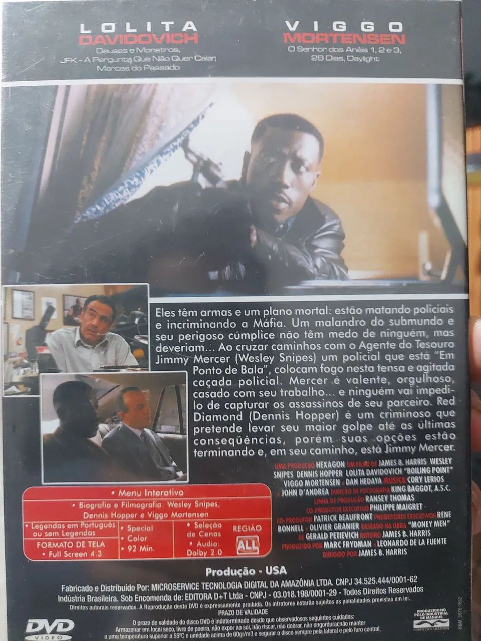 Dvd Em Ponto De Bala ,Original - Foto 2