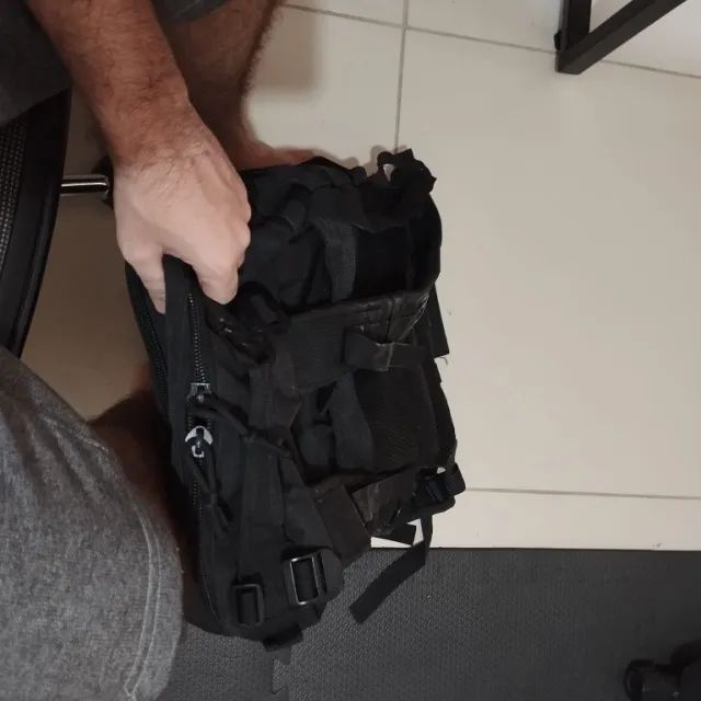 Mochila Tática Militar Preta - Foto 2