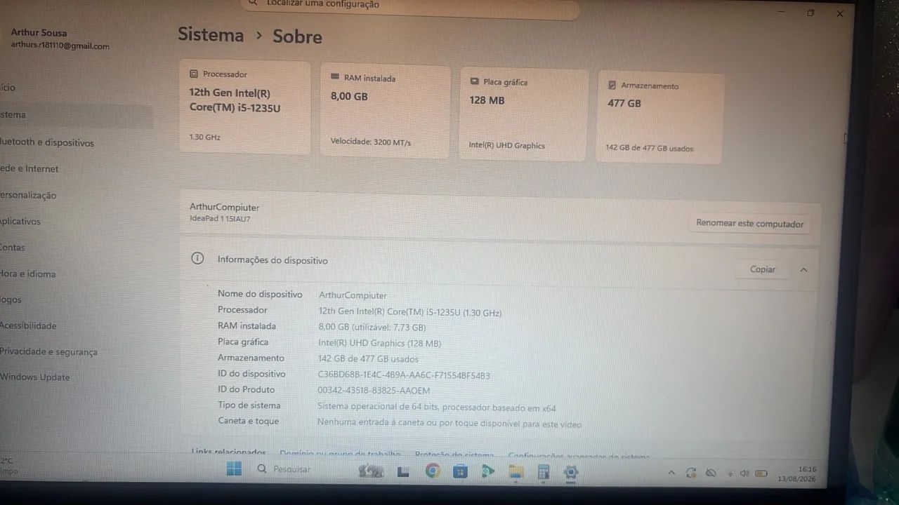 Notebook Lenovo  - Foto 3