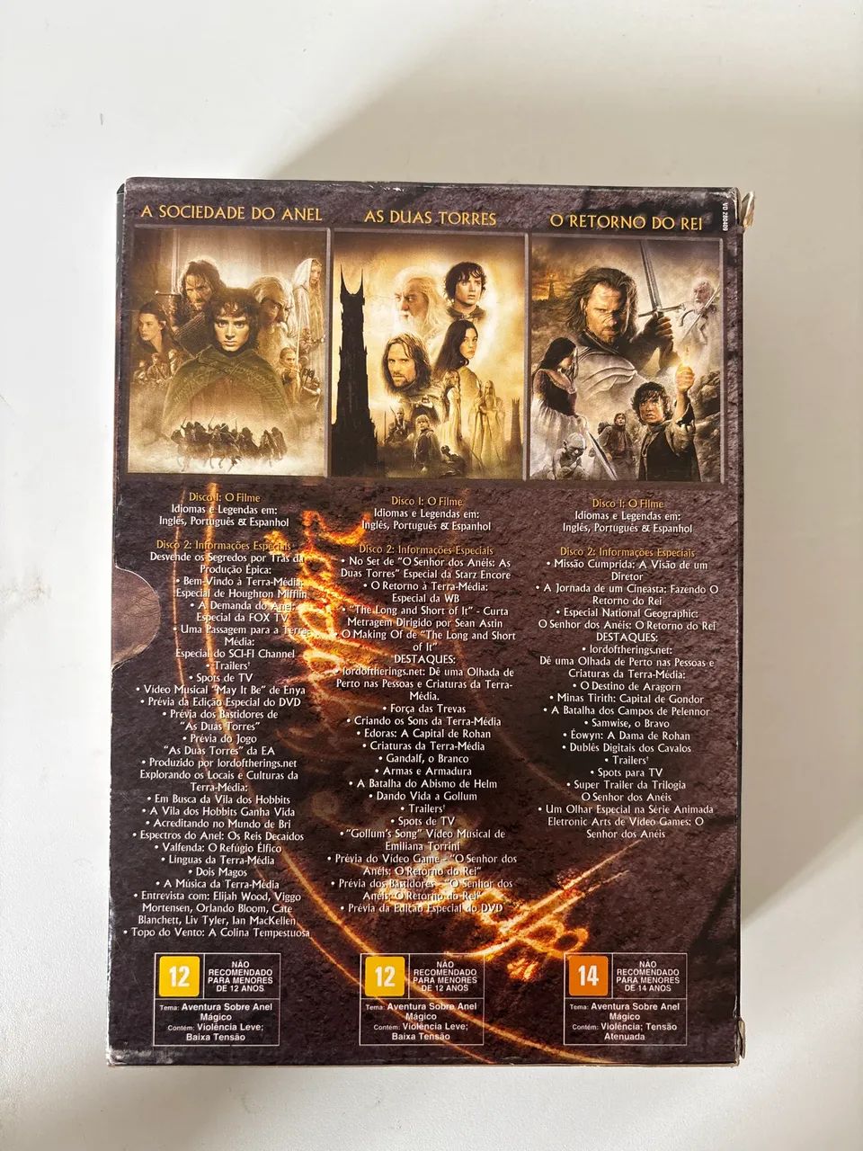 Box DVD Trilogia Senhor dor anéis - 6 discos - Foto 3