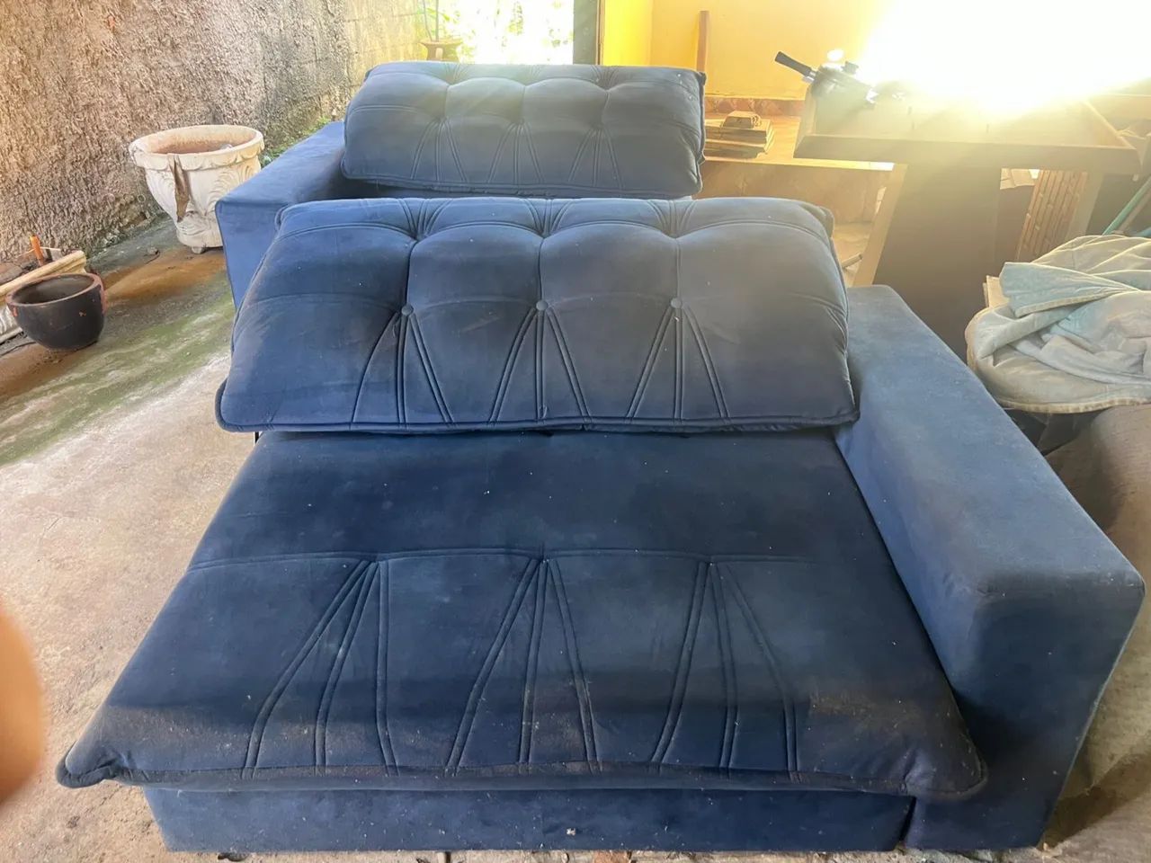 Sofá 3 metros Suede 442957976295843842
