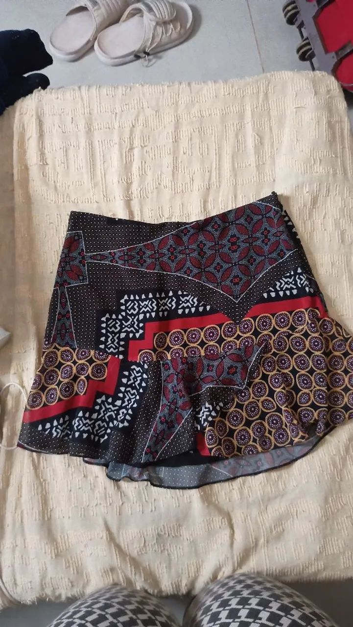 Saia Boho Chic com Babadinhos - Foto 2