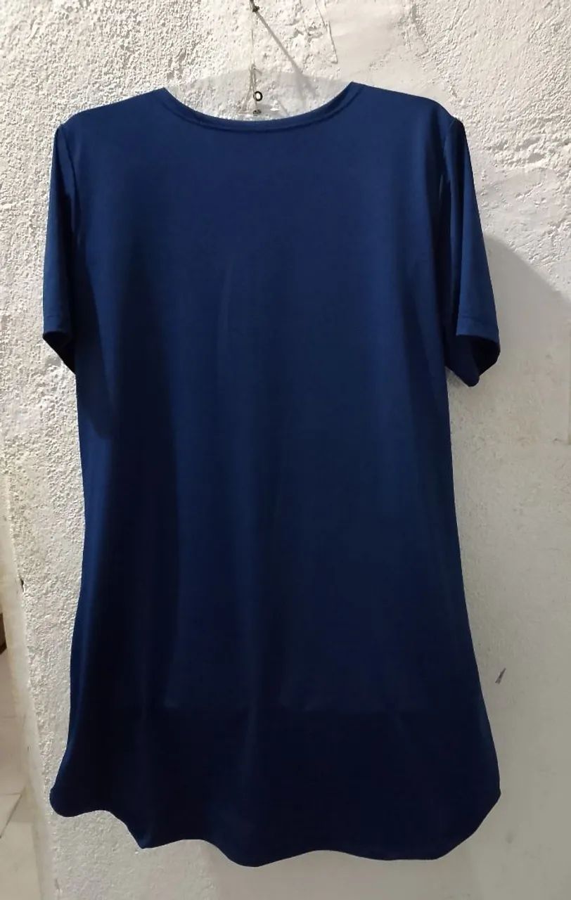 Blusinha feminina azul dry fit academia - Foto 4