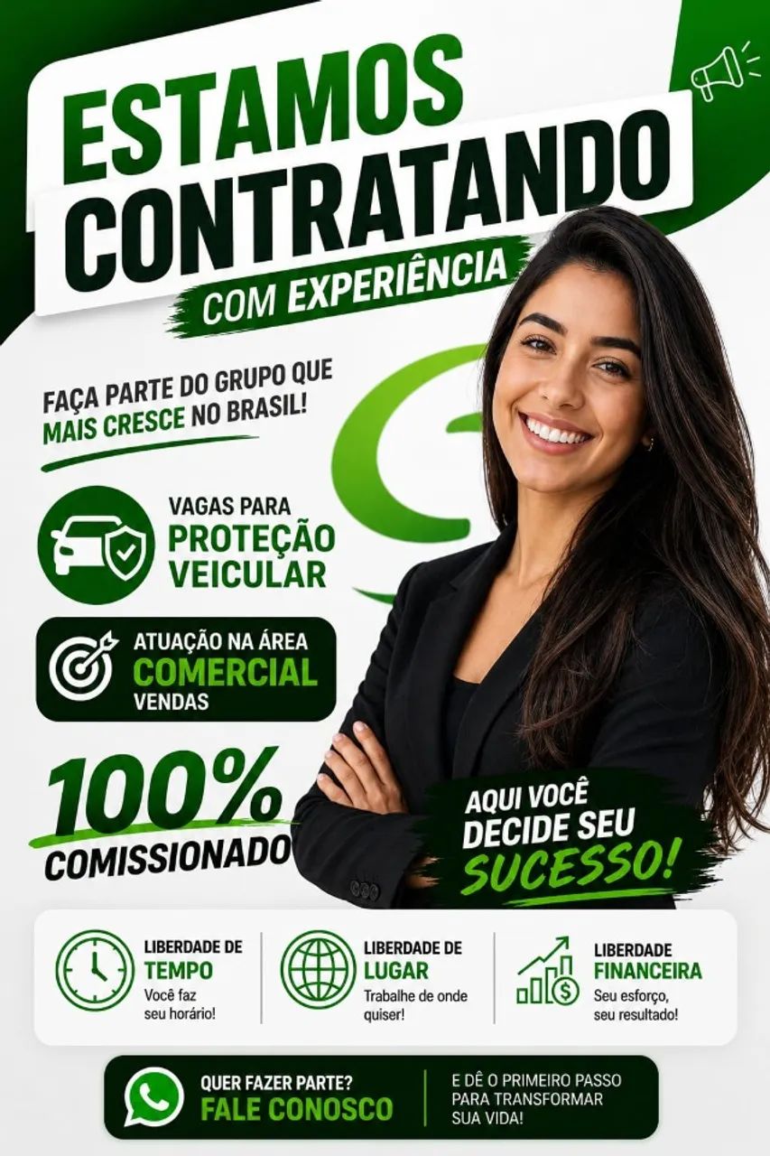 ? VAGA ABERTA | OPORTUNIDADE COMERCIAL