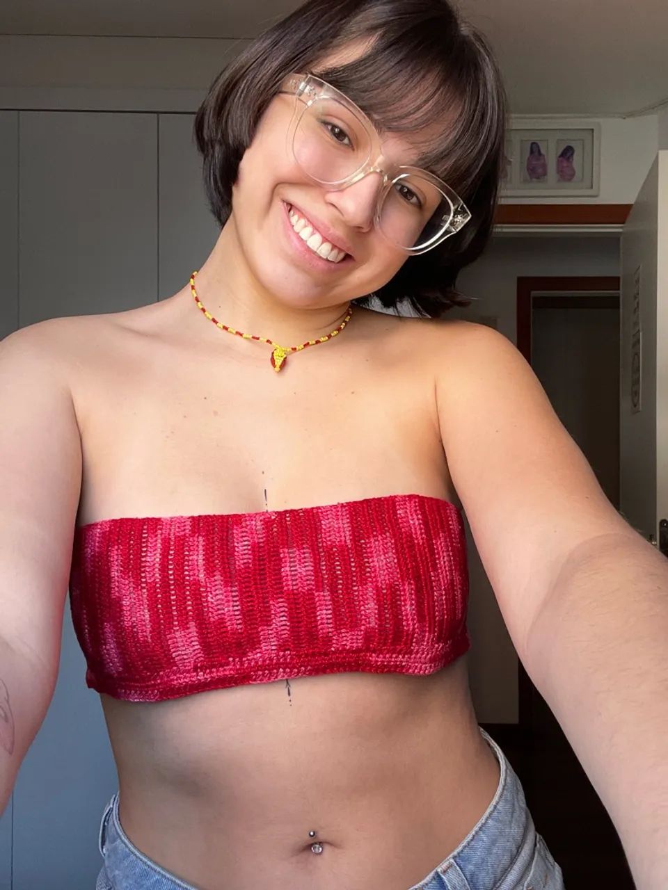 TOP DE CROCHÊ VERMELHO | Pronta entrega - Foto 3