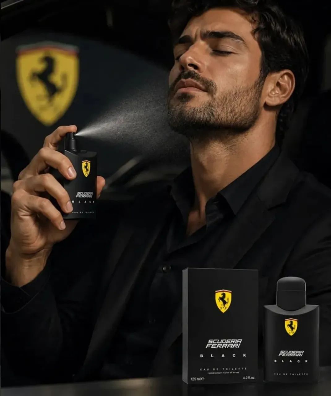 Perfume Ferrari Black Scuderia 125ml - Foto 4