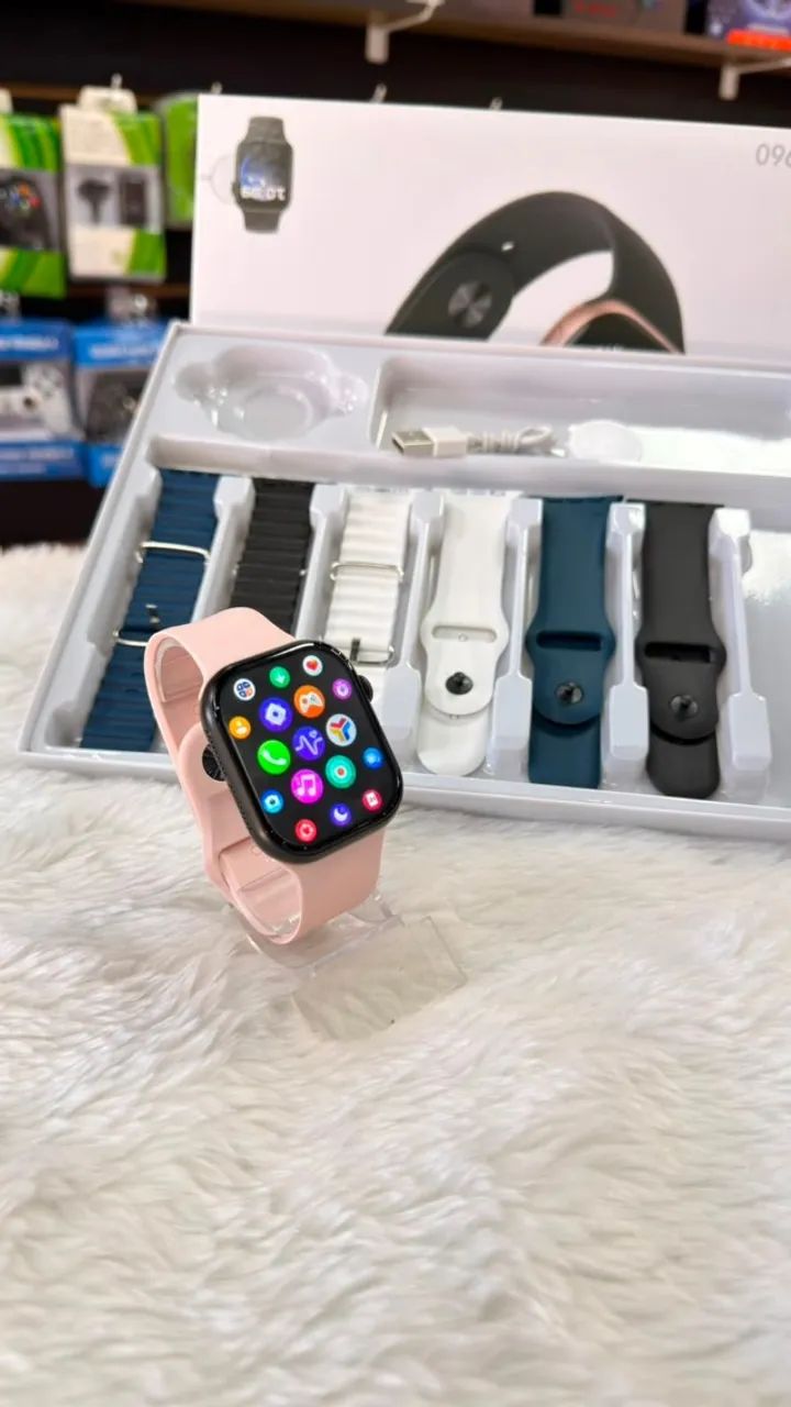 Relogio Smartwatch com 7 pulseiras - Foto 2
