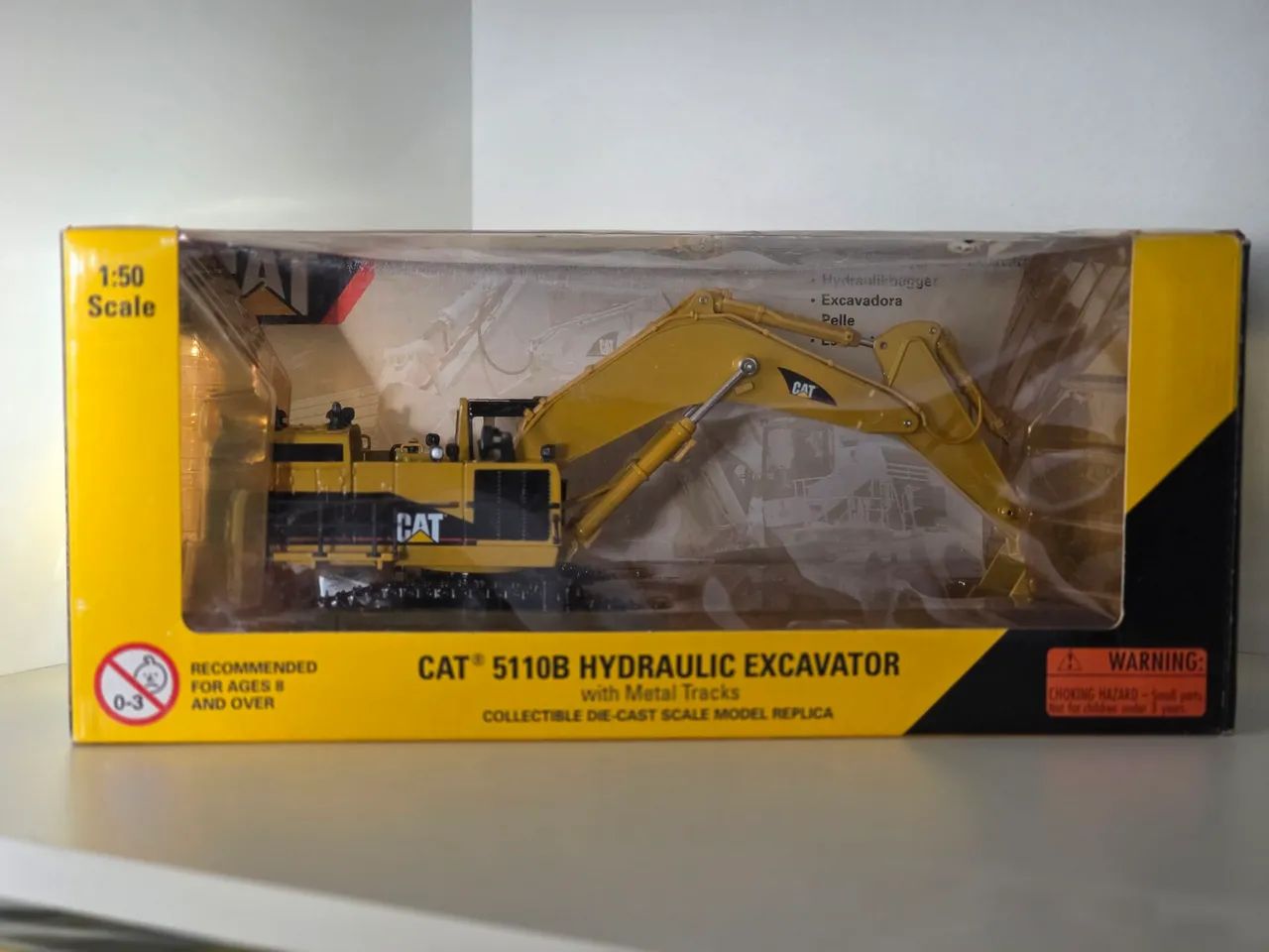キャタピラー建機　CAT5110B 1/50 Miniatura 1/50 Norscot Caterpillar - Escavadora Hidráulica 5110B