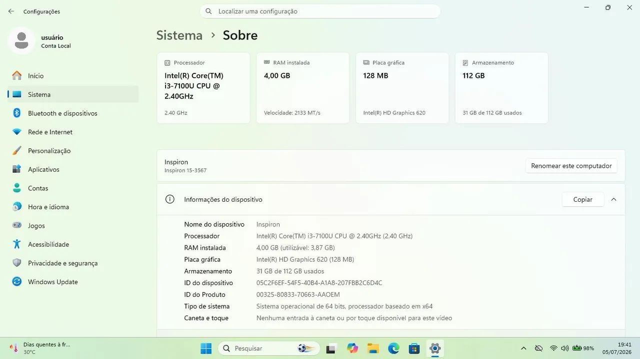 notebook dell inspiron 3567 - Foto 4
