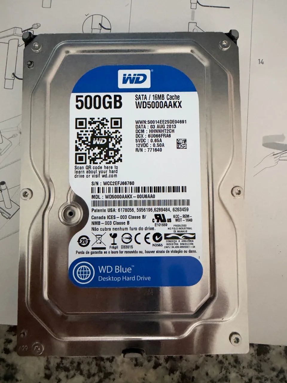 hd western digital 500gn