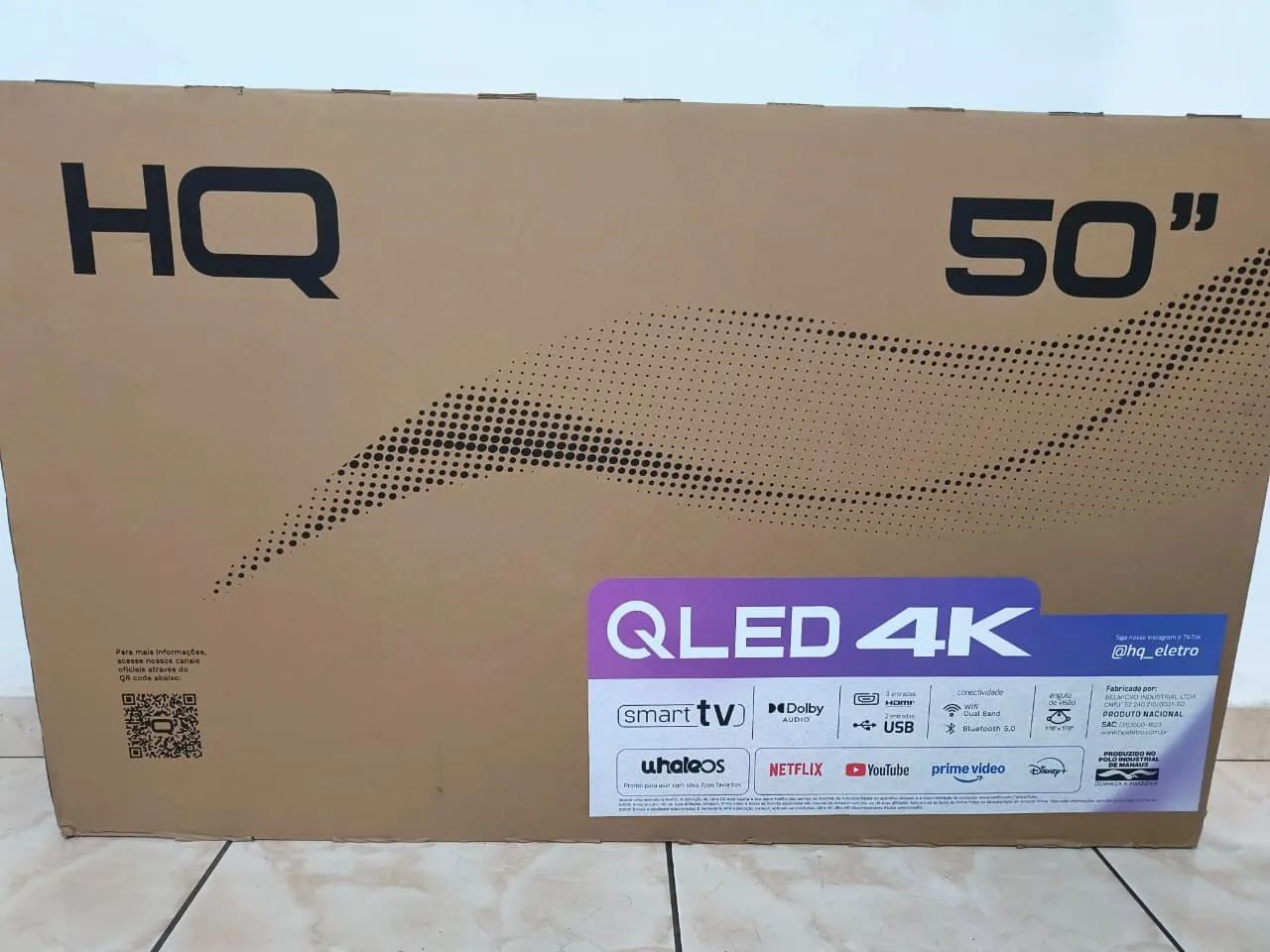 Smart TV HQ QLED 50 Polegadas 4K