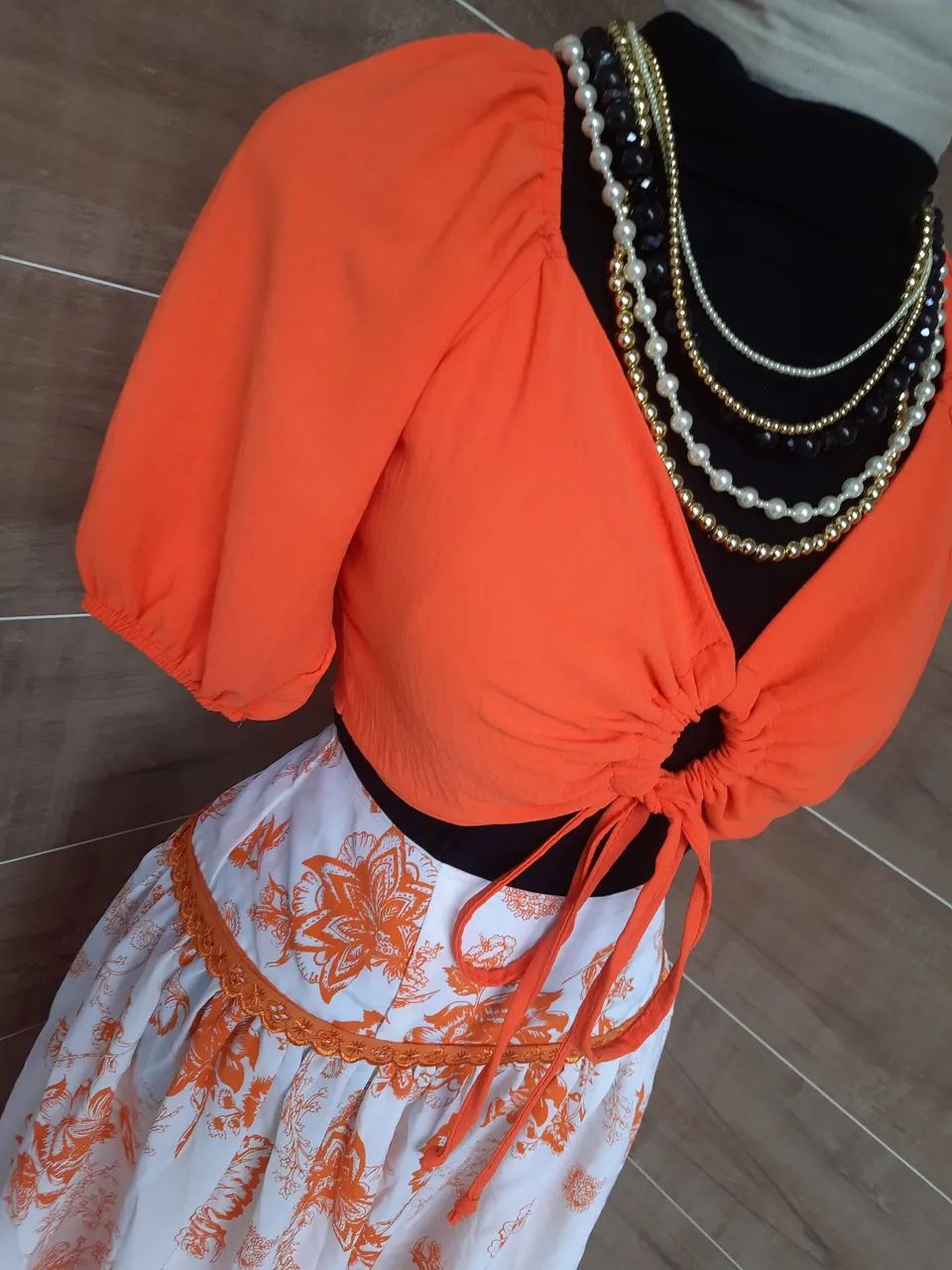Conjunto de saia e top junino - Foto 3