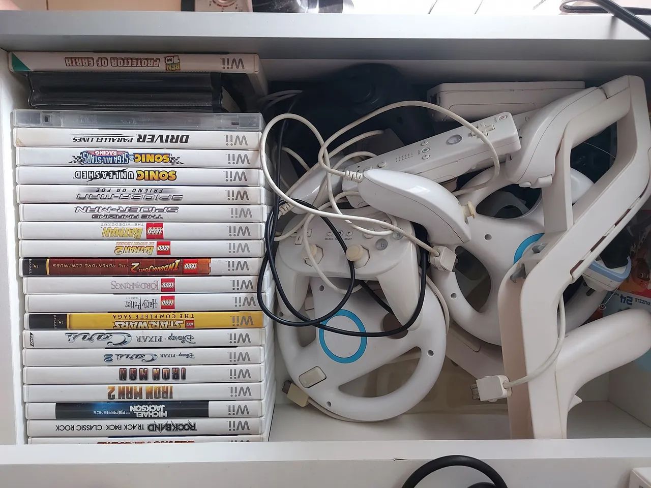 Nintendo wii com controles e jogos - Foto 2