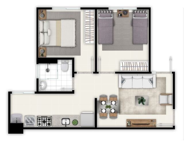 Apartamento de 02 quartos no Jardim Novo Mundo - Foto 3