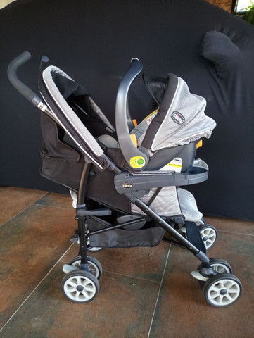 Carrinho + bebê conforto Chicco com isofix - Foto 3
