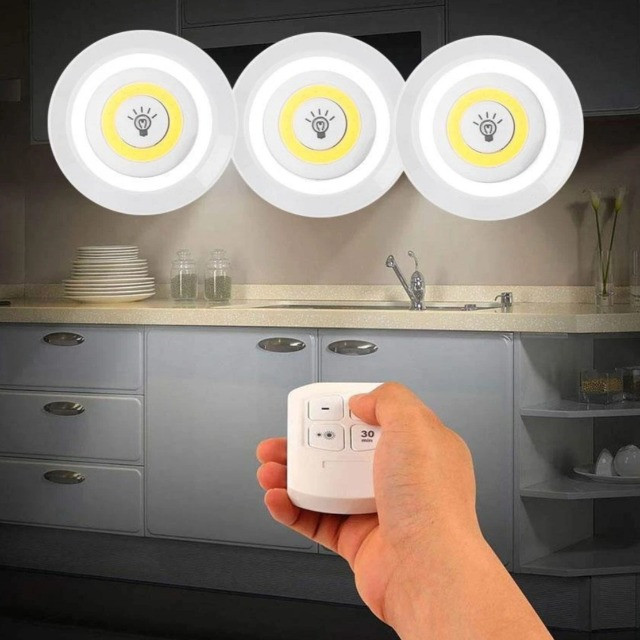 (NOVO) Lampada Led Luminária Sem Fio Com Controle Remoto com 1 Sptos - Foto 6