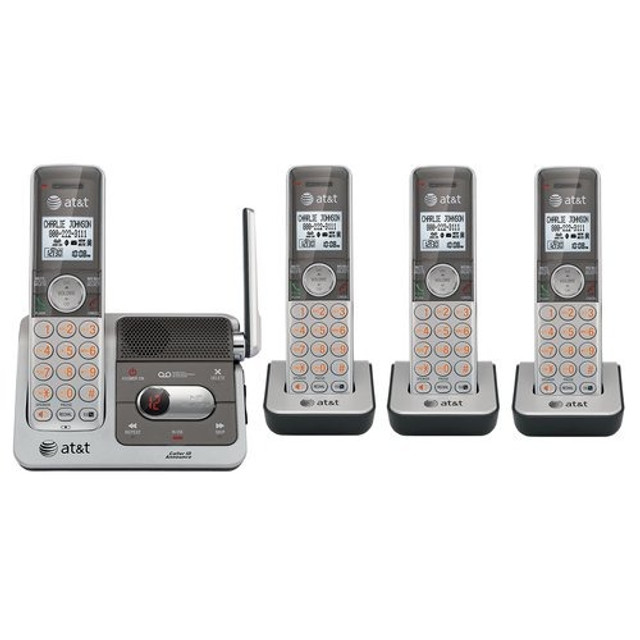 Telefone Sem Fio Base + 3 Ramais At&t Cl82401 Viva Voz Hd - Praticamente Novo!