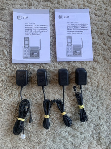 Telefone Sem Fio Base + 3 Ramais At&t Cl82401 Viva Voz Hd - Praticamente Novo! - Foto 6