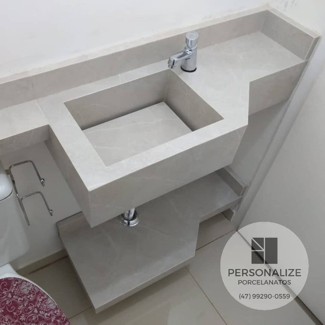 Cubas Esculpidas em Porcelanato Sob Medida