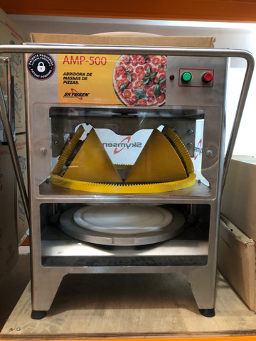 Máquina para abrir massa de pizza abridora de massa de pizza