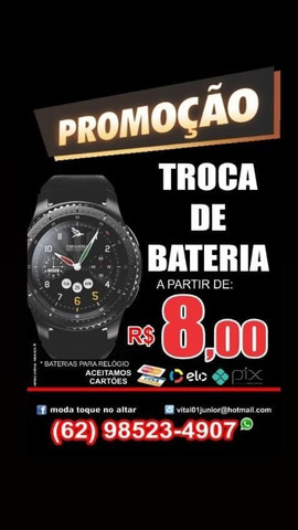 Troca de BATERIA e VIDRO de RELÓGIO  - Foto 2