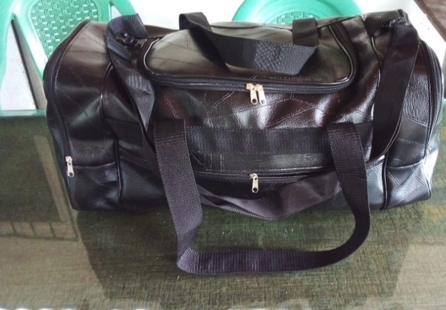 30 inch leather duffle bolsa