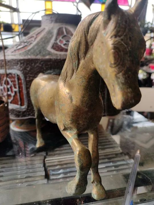 Estátua de cavalo em bronze - Foto 3