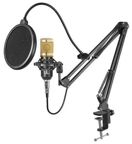 Kit Microfone BM800 | Pop Filter | Braço Articulado (Só Venda | não aceito troca) - Foto 4