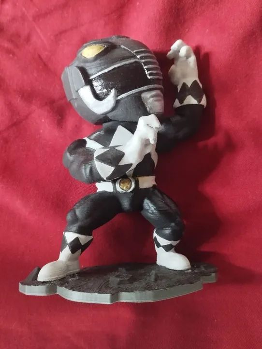 Boneco Power Ranger Preto - Colecionável - Foto 4