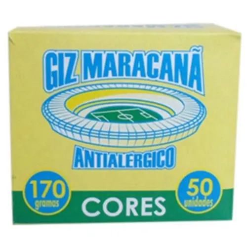 Giz Colorido Maracanã C/ 50 Unidades - Foto 2