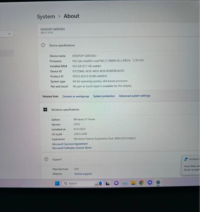 Dell XPS 17 i7 com Nvidia 3050 RTX - Foto 3